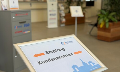 Kundenzentrum geschlossen