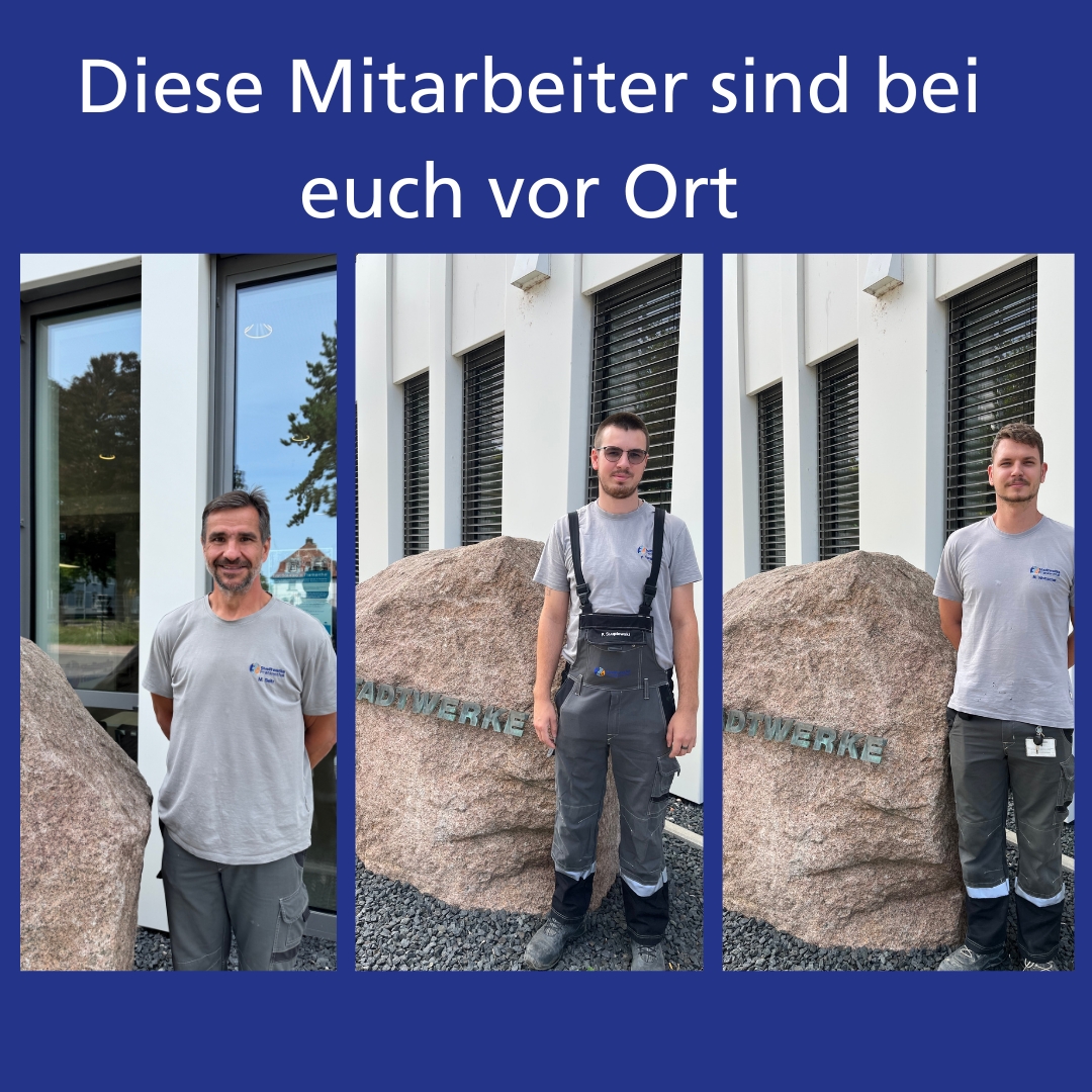 Diese Mitarbeiter werden vor Ort sein.