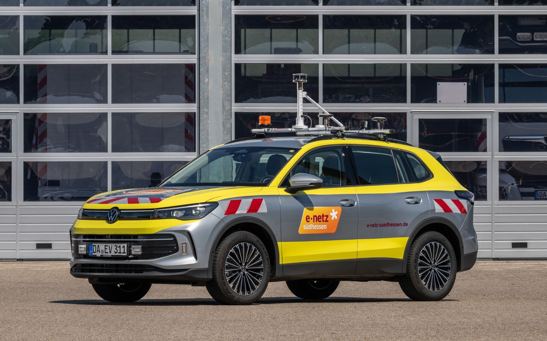 Messfahrzeug unterwegs