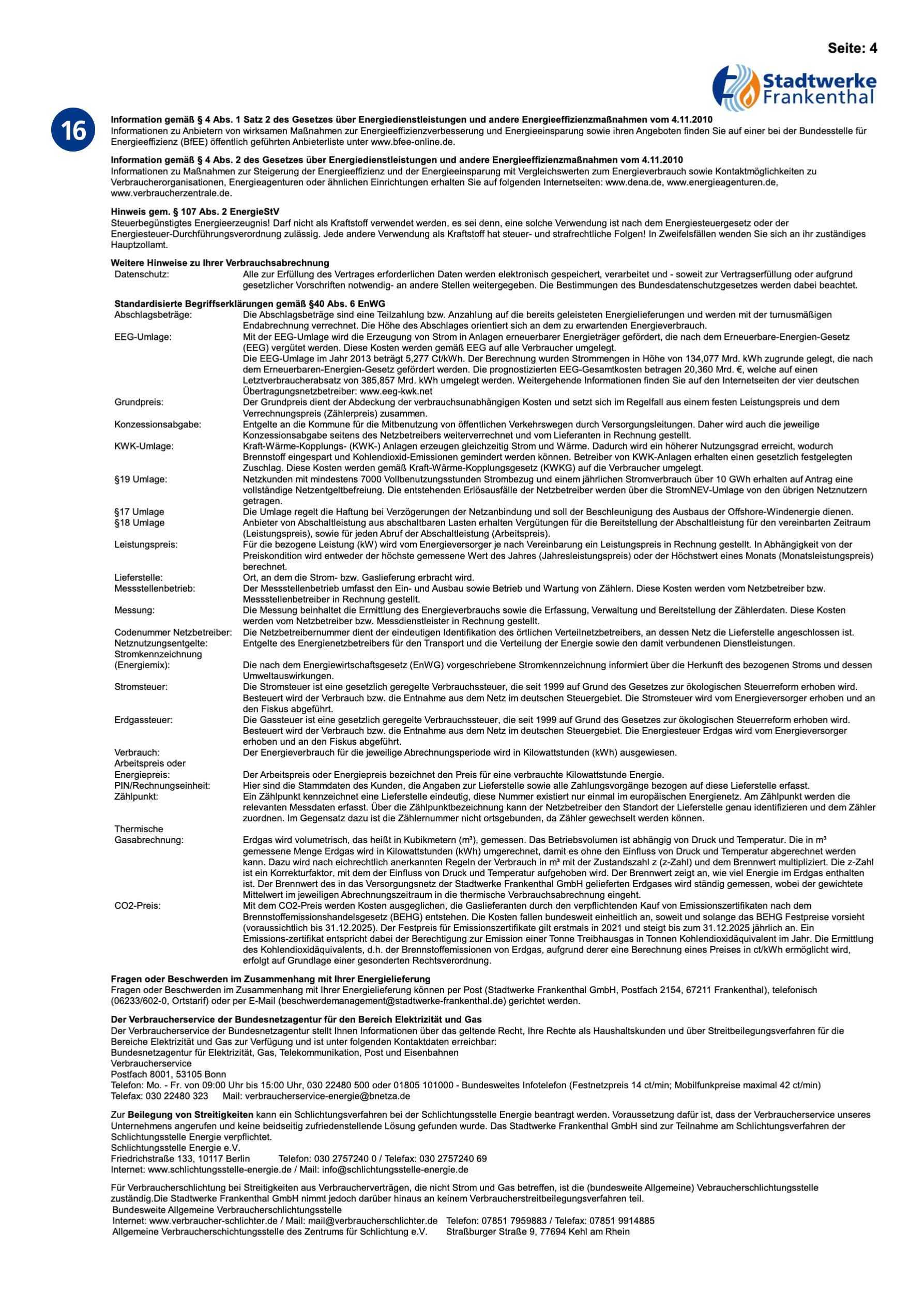 Rechnung Stromvertrag Seite 6