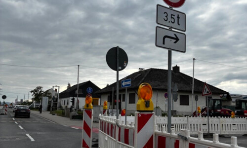 Baustelle: Industriestraße