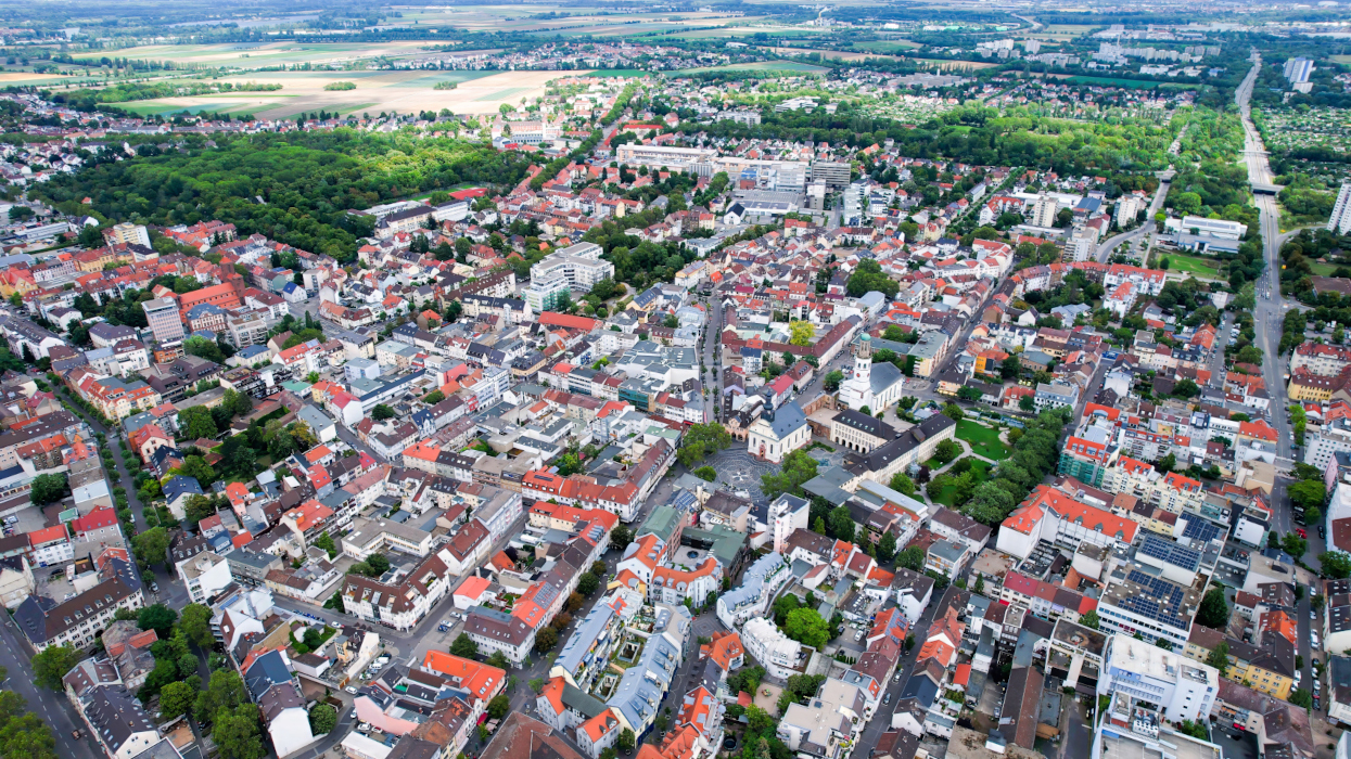 Ansicht der Stadt Frankenthal 